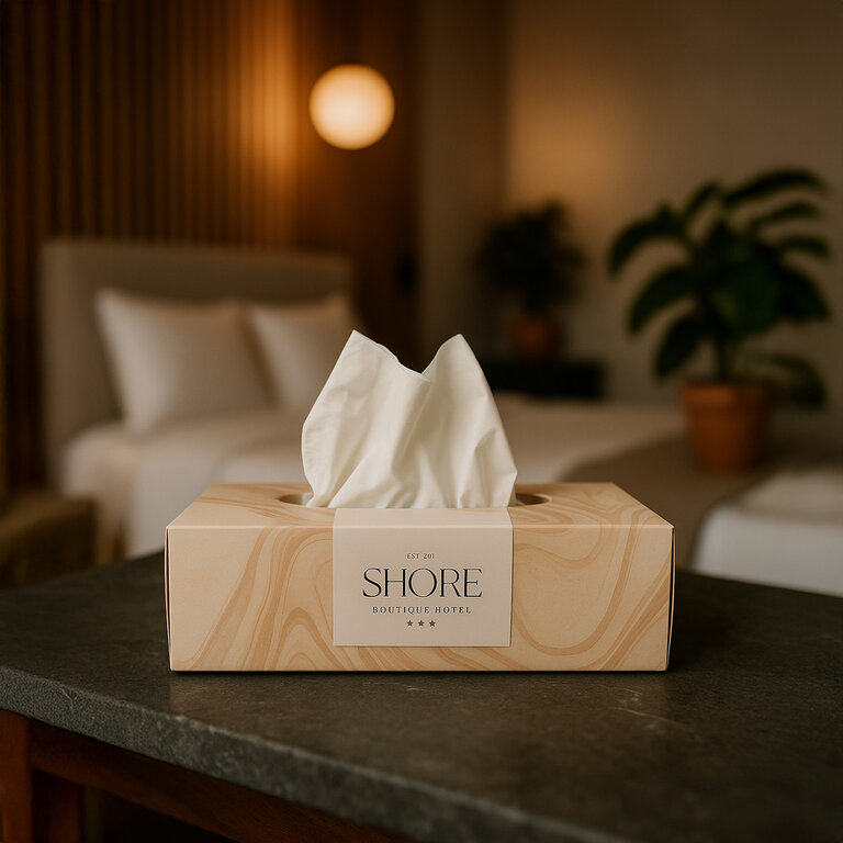 Boîte de 100 mouchoirs personnalisable rectangle - Kleep rectangle | pandacolach