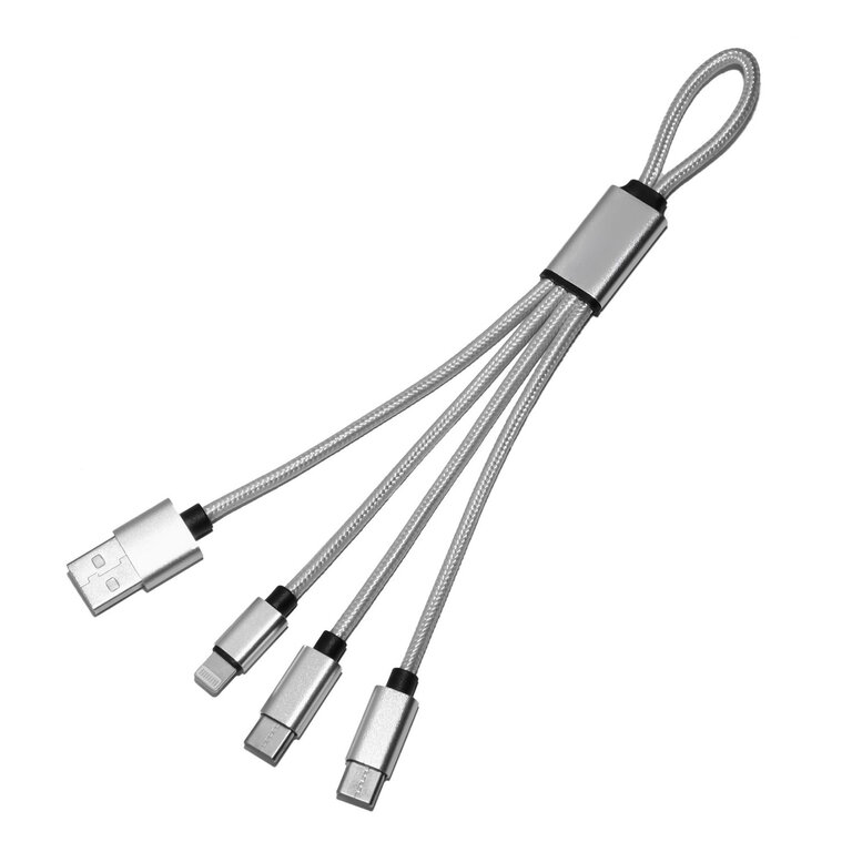 Express 72h - Câble personnalisé 4 en 1 – 18 cm – Charge rapide 20W  - Miji | pandacolach