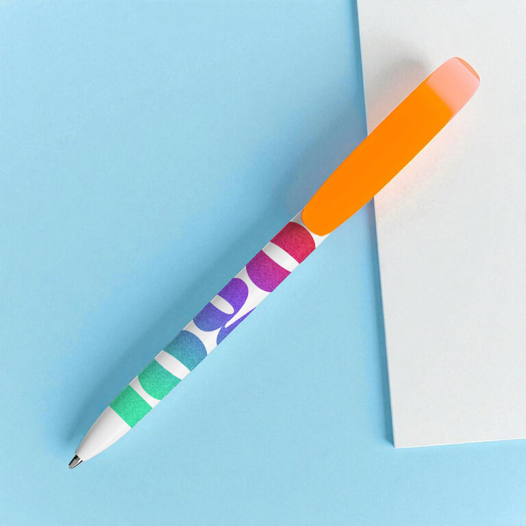 Stylo promotionnel BIC® - Super Clip Opaque Quadri | pandacola