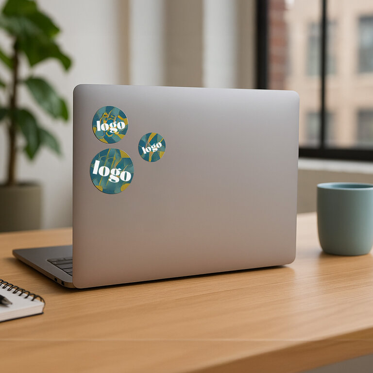 Stickers publicitaires ronds en planche - Rondo | pandacola