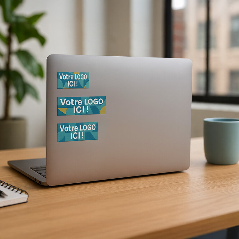 Stickers publicitaires rectangle en planche - Reto | pandacolach