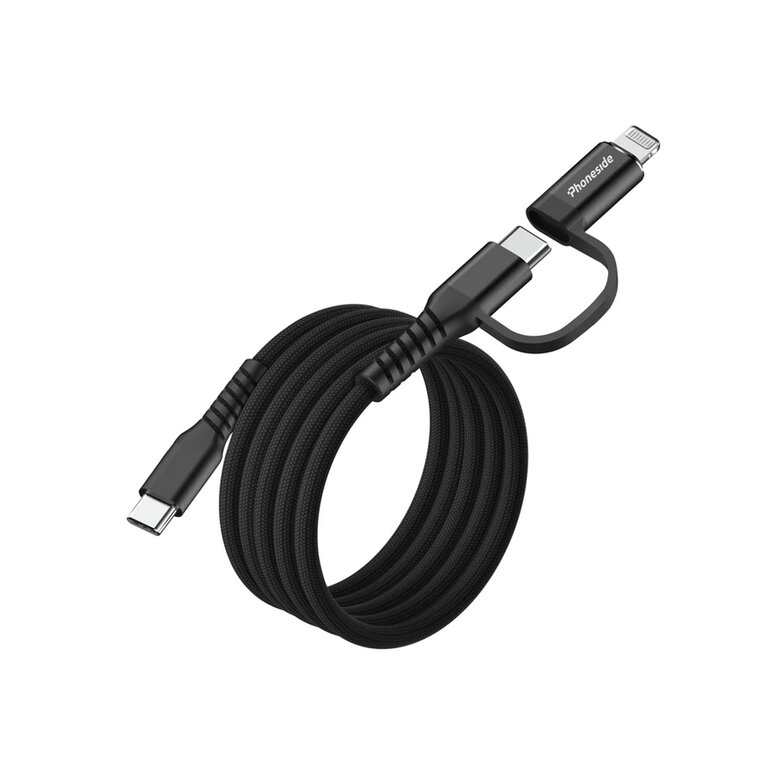 Câble magnétique personnalisable USB-C vers C et Lightning - Magline | pandacolach