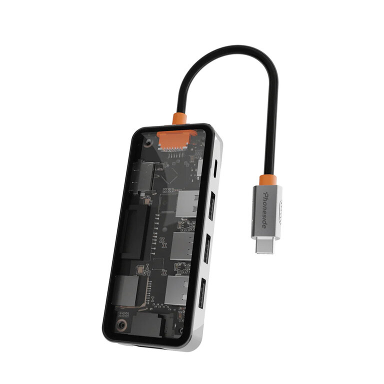 Adaptateur personnalisable multiport USB-C - 8 en 1 - Hubline | pandacolach