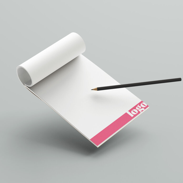 Bloc-notes personnalisable A5 avec 25, 50 ou 100 feuilles - Nomor | pandacola