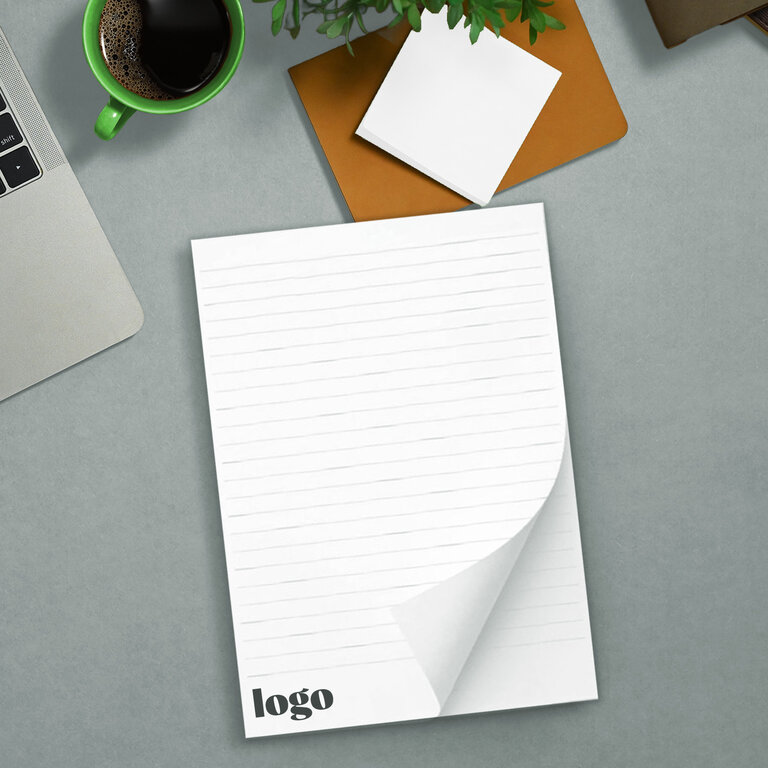 Bloc-notes personnalisable A4 avec 25, 50 ou 100 feuilles - Ramsay recyclé | pandacola