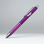 Stylo à bille personnalisé en ABS avec strass - Morelo | pandacolach - thumb - 2
