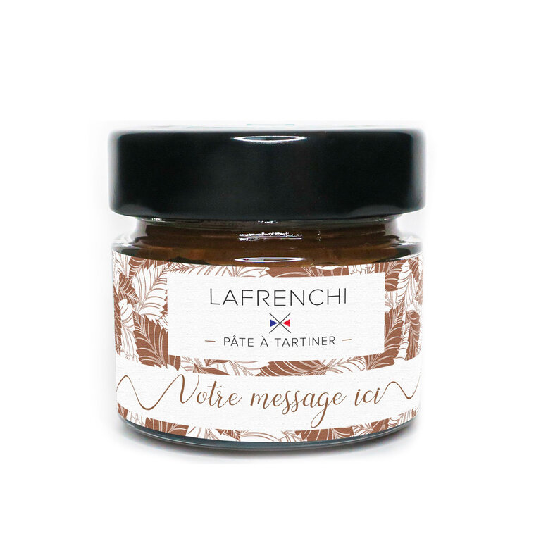 Pâte à tartiner chocolat–noisette personnalisable made in France - Lucie mini | pandacolach