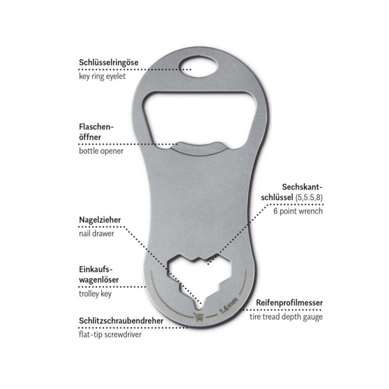 Outil multifonction publicitaire mini - Ratido | pandacolach - 5