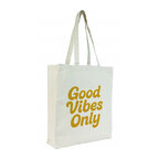 Tote bag promotionnel avec soufflet et punchline imprimé  - Rhea | pandacolach - thumb - 1