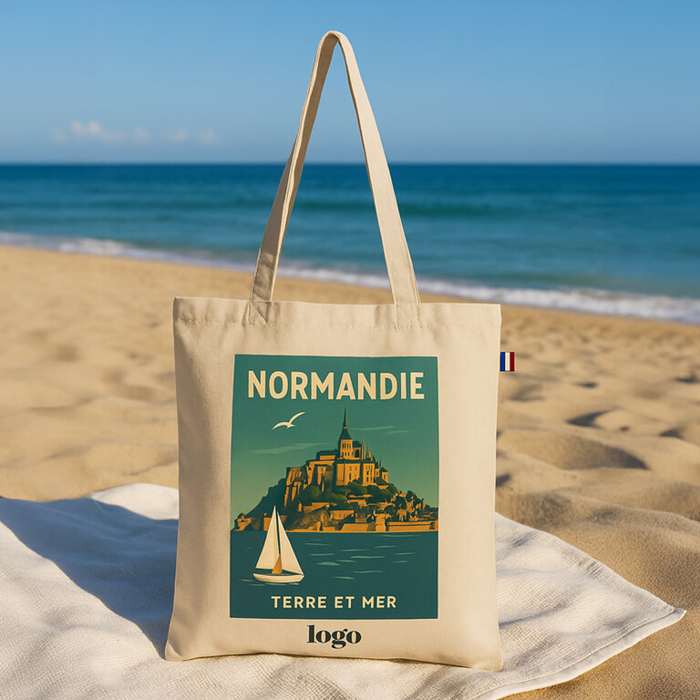 Tote bag personnalisable made in France avec illustration des régions françaises - Enea | pandacolach - 3
