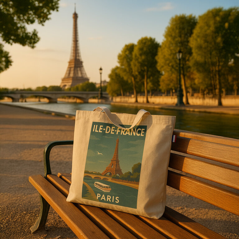 Tote bag personnalisable made in France avec illustration des régions françaises - Enea | pandacolach - 4