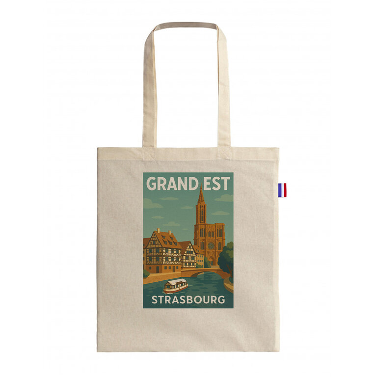 Tote bag personnalisable made in France avec illustration des régions françaises - Enea | pandacolach