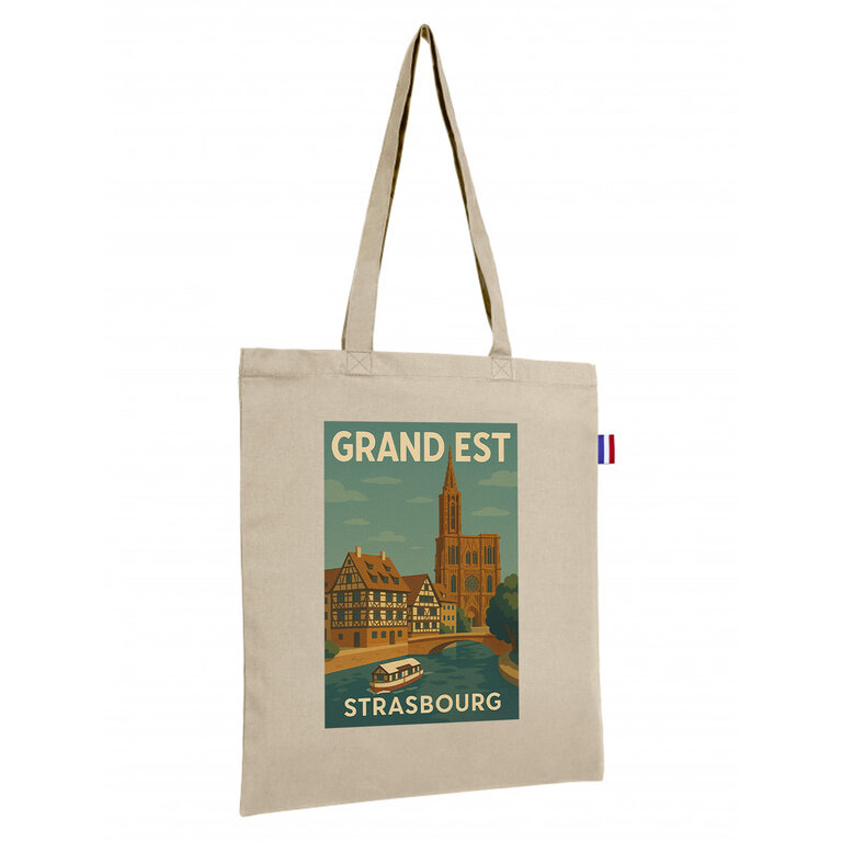 Tote bag personnalisable made in France avec illustration des régions françaises - Enea | pandacolach - 1