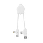 Mini chargeur multi câbles publicitaire en plastique de couleur - Octomini | pandacola - thumb