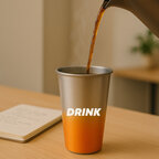Gobelet thermochromique publicitaire 450ml en aluminium recyclé | pandacola - thumb - 1