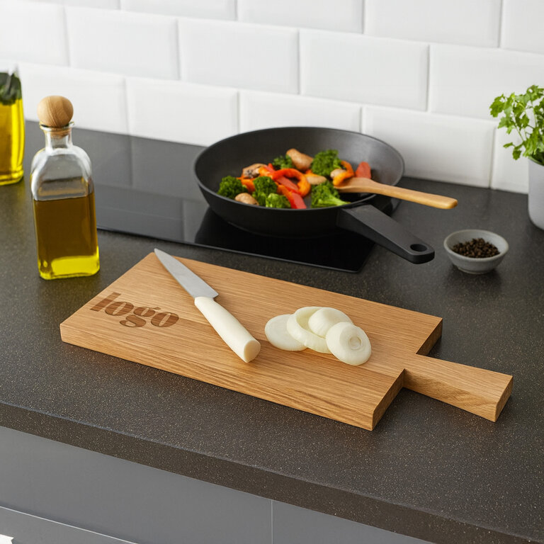 Planche à découper en chêne massif personnalisable made in France - Boardy | pandacola