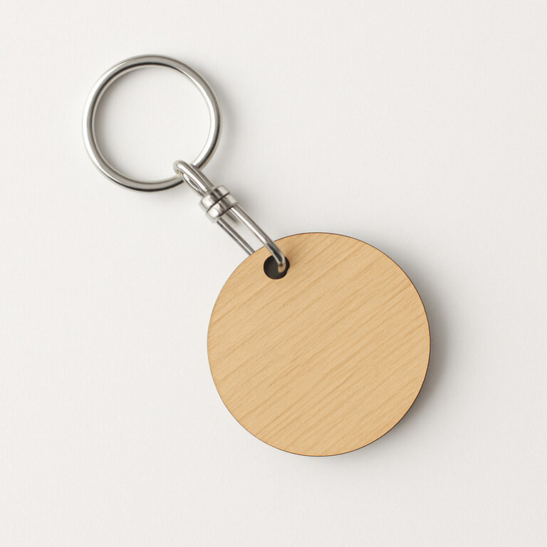 Porte-clés en bois de peuplier personnalisable made in France - Tilia | pandacolach