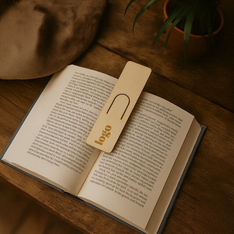 Marque-page en bois personnalisable fabrication française - Wood reader | pandacola