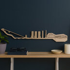 Skyline murale en bois personnalisable fabrication française - Lignum | pandacola - thumb
