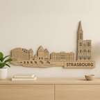 Skyline murale en bois personnalisable fabrication française - Lignum | pandacola - thumb - 1
