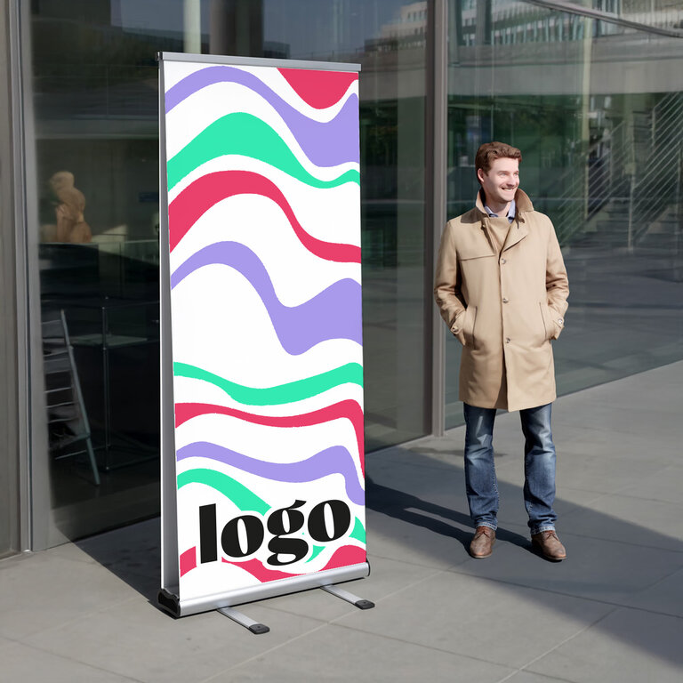 Roll up double personnalisé spécial exérieur 85cm | pandacolach