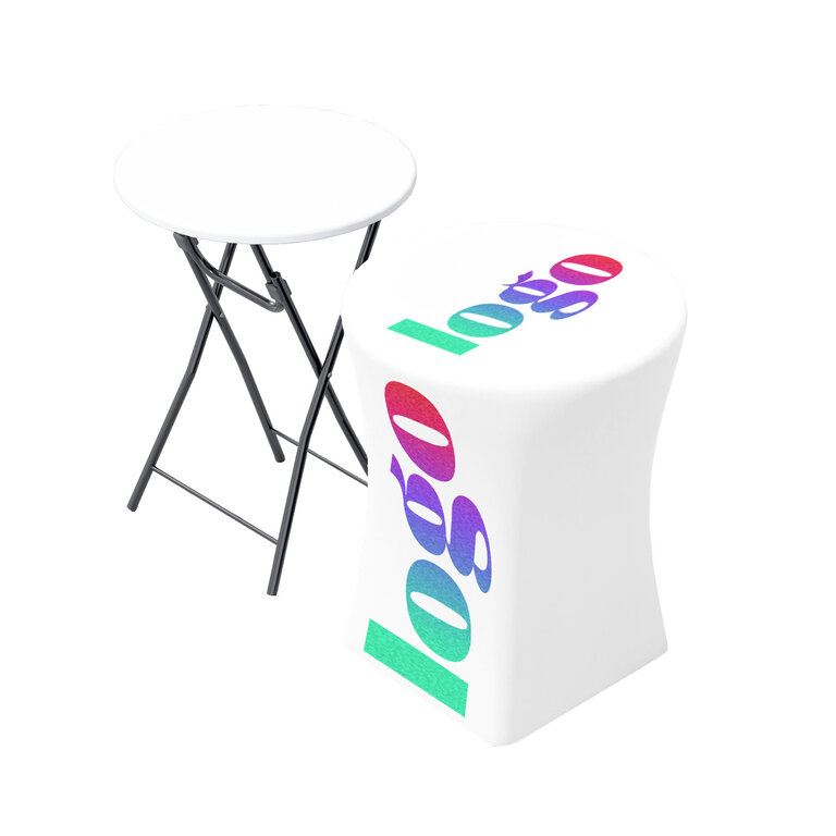 Table pliante ronde avec housse personnalisable 80cm | pandacolach