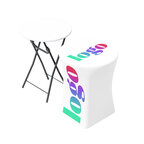 Table pliante ronde avec housse personnalisable 80cm | pandacolach - thumb