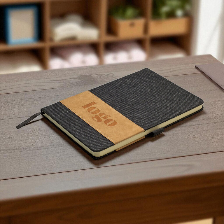 Carnet A5 personnalisable en denim - Jeans | pandacola