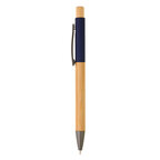Stylo bille personnalisable en bambou finition soft - Apuli soft | pandacolach - thumb - 1