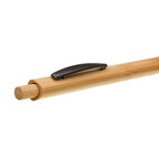 Stylo bille triangulaire personnalisable en bambou et métal - Trilo | pandacola - thumb - 4