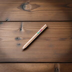 Crayon de papier court personnalisable forme triangulaire naturelle - Tria S | pandacolach - thumb - 1