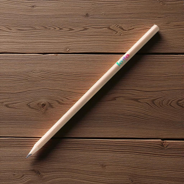 Crayon de papier long  personnalisable forme triangulaire naturelle - Tria | pandacola