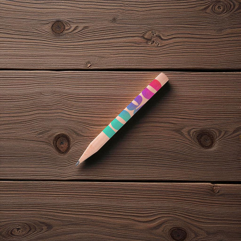 Crayon graphite personnalisable court - Meta | pandacola