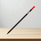 Crayon graphite personnalisable noir avec bout coloré - Noria | pandacolach - thumb - 1