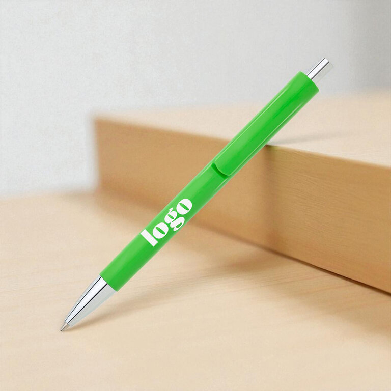 Stylo bille personnalisable avec finitions argentées - Linea | pandacolach