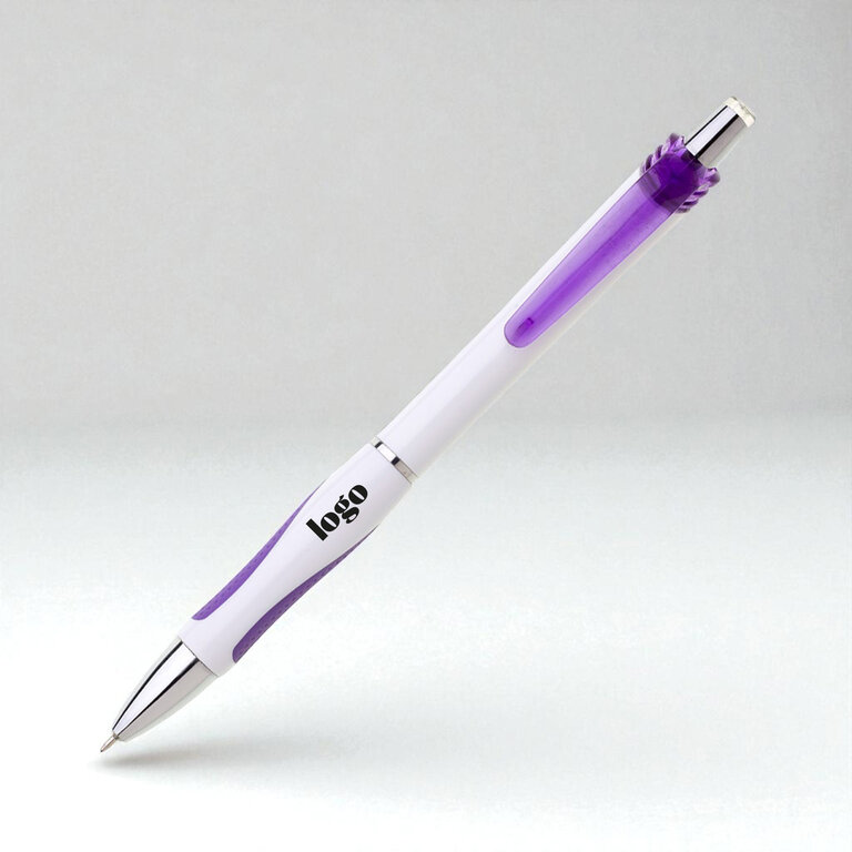 Stylo bille personnalisable avec grip coloré et finition chromée premium - Rane SG | pandacola