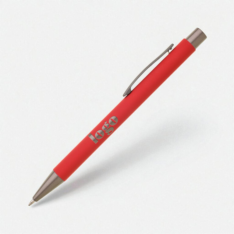 Stylo bille en métal personnalisable finition douce - Cageri Soft | pandacola