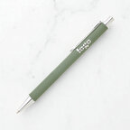 Stylo bille en métal personnalisable finition caoutchoutée et détails chromés - Franka Soft | pandacolach - thumb - 3