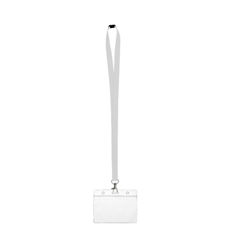 Tour de cou 100% personnalisable polyster en sublimation avec attache de sécurité et porte-badge - Nitai | pandacolach