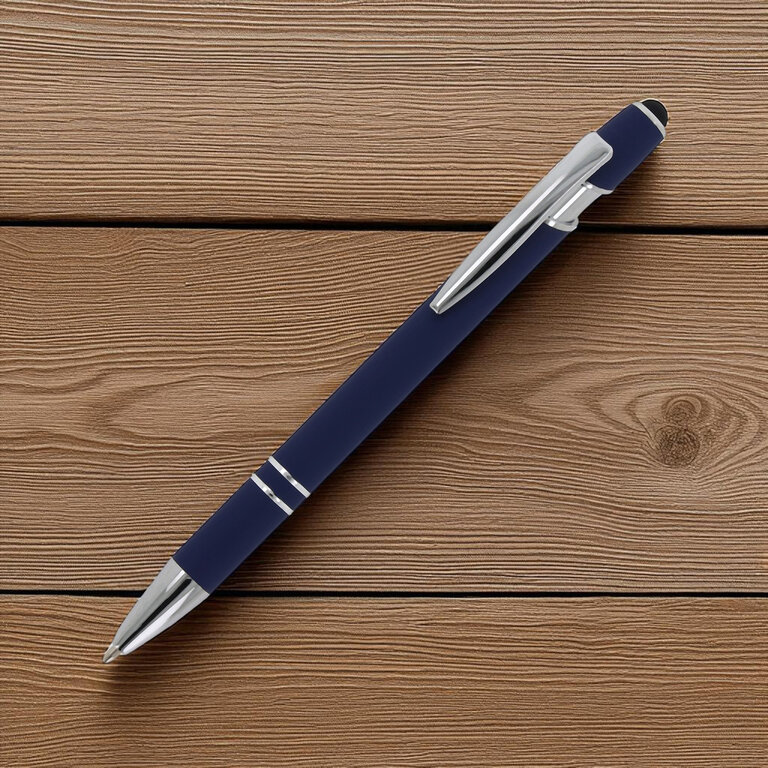 Stylo à bille personnalisable en aluminium avec stylet - Royalo | pandacolach - 3