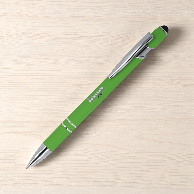 Stylo à bille personnalisable en aluminium avec stylet - Royalo recyclé | pandacola