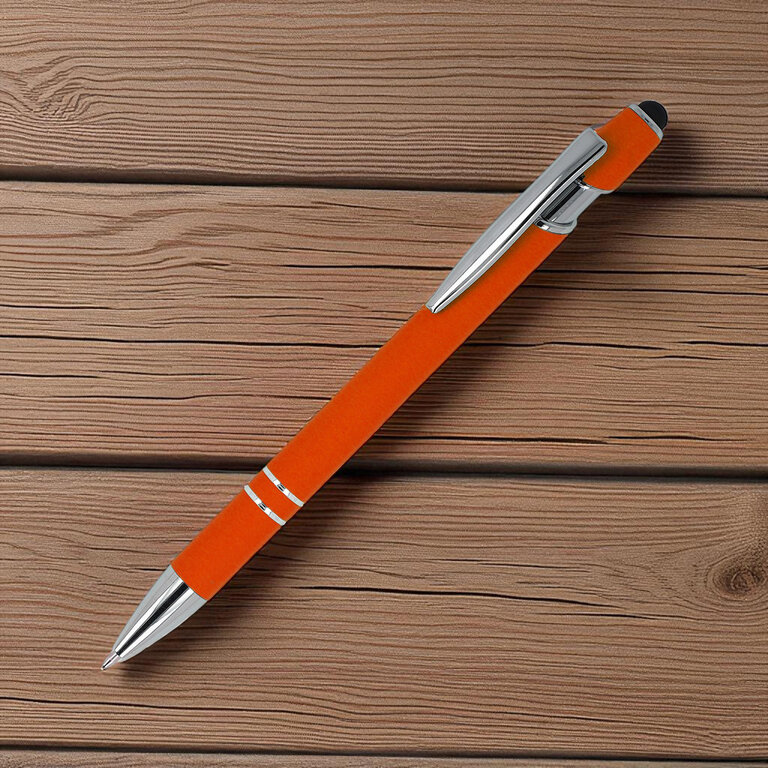 Stylo à bille personnalisable en aluminium avec stylet - Royalo recyclé | pandacolach - 4