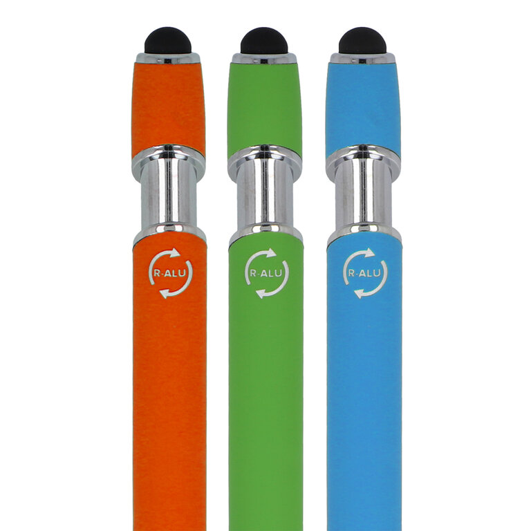 Stylo à bille personnalisable en aluminium avec stylet - Royalo recyclé | pandacolach - 6