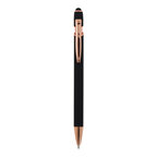 Stylo à bille personnalisable en aluminium or rose avec stylet - Royalo Gold | pandacolach - thumb