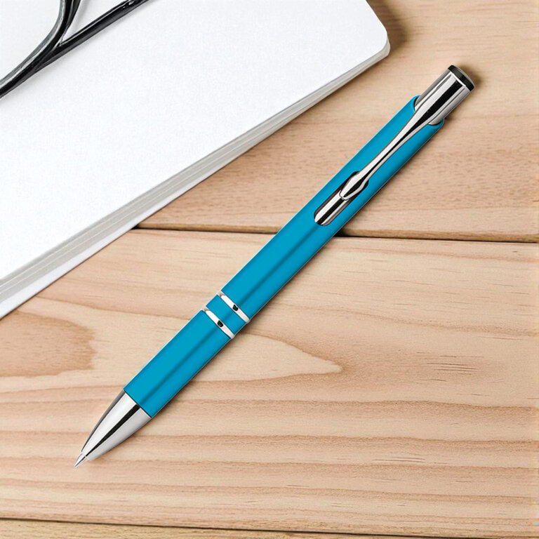 Stylo à bille personnalisé deux stries en ABS - Alimo | pandacolach - 3