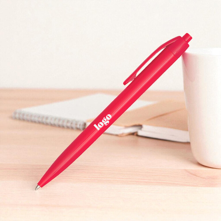 Stylo à bille personnalisable en plastique encre bleue - Figi | pandacola