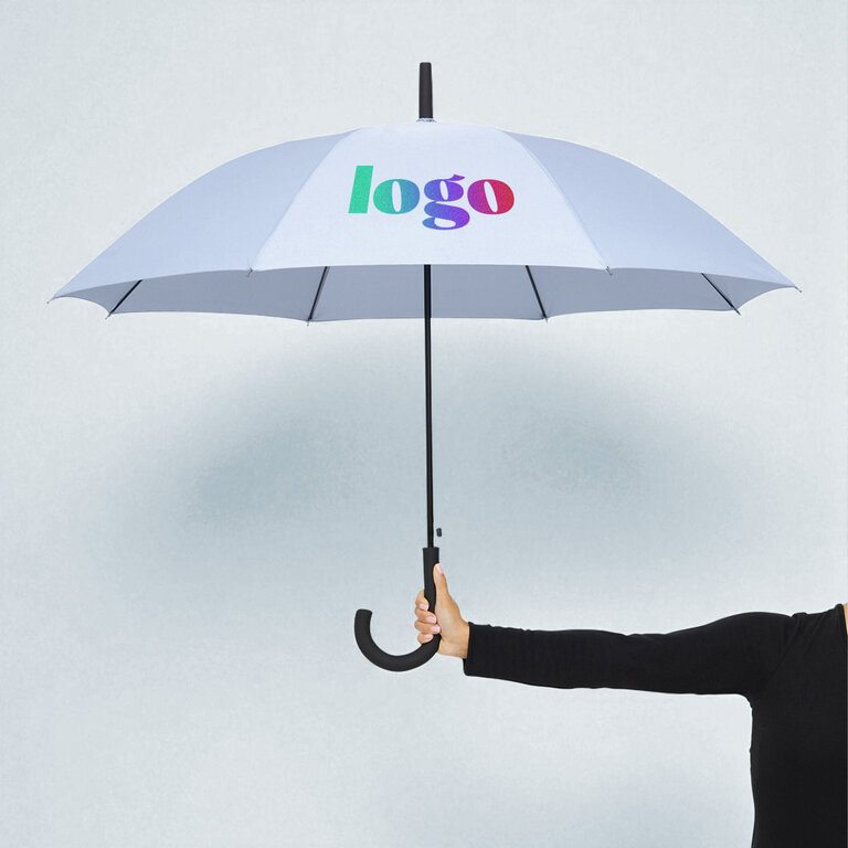 Parapluie personnalisé tempête automatique avec manche canne - Fuh | pandacolach