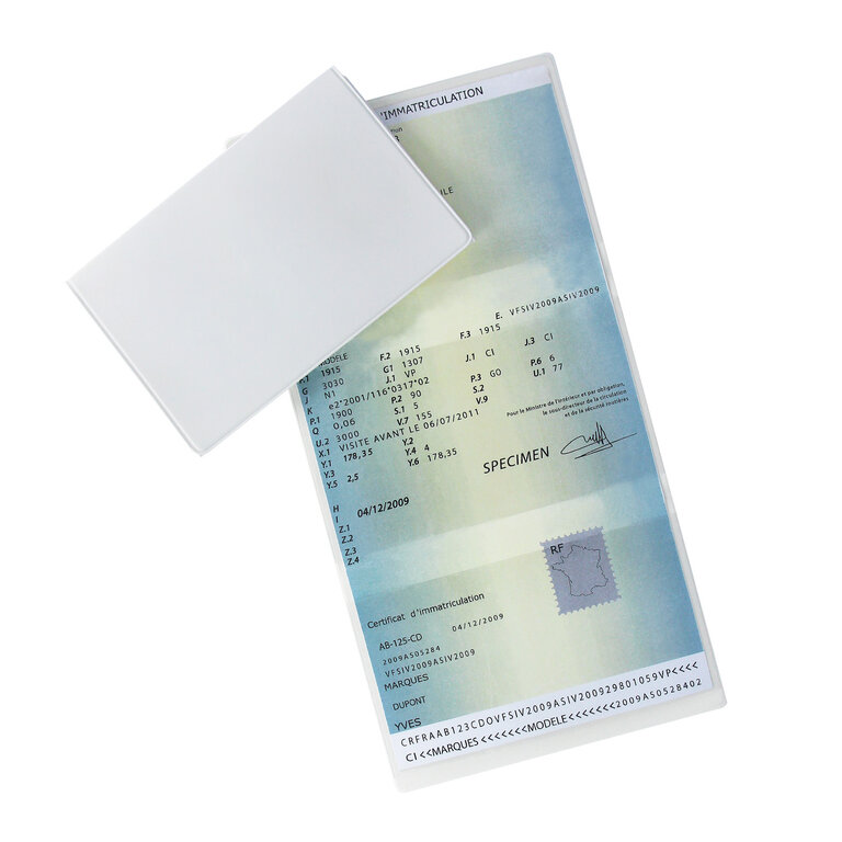 Porte carte grise personnalisé - Plak recyclé | pandacolach - 2