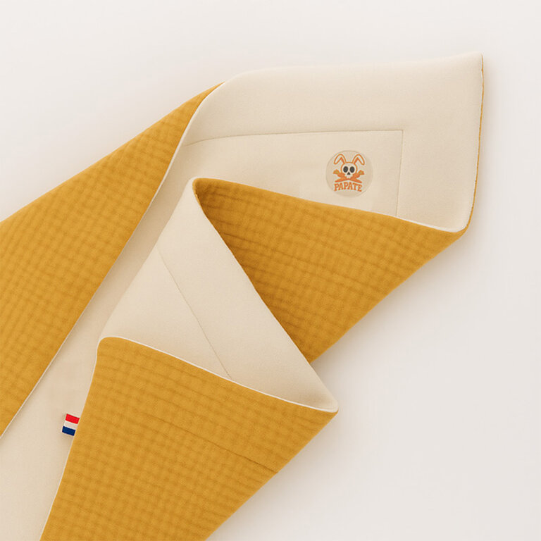 Couverture polaire personnalisable en coton biologique made in France - SoftWrap | pandacolach - 1