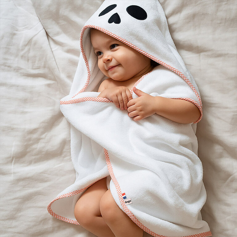 Cape de bain personnalisable en coton biologique made in France - SnuggleWrap | pandacolach